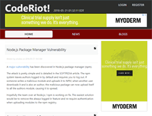 Tablet Screenshot of coderiot.com